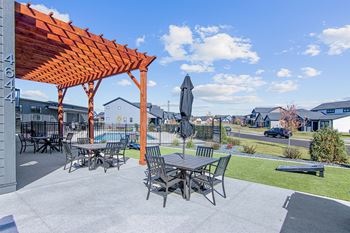 Picnic area with gas grills